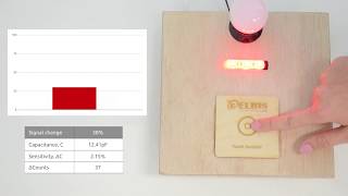 Simulating a real life capacitive touch button [upl. by Dryfoos]