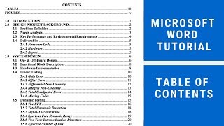 How to insert Table of Contents in Word Step by Step  Microsoft Word Tutorial Table of content [upl. by Boggers885]