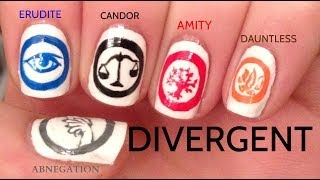 Divergent Nail Art Tutorial [upl. by Airlee]