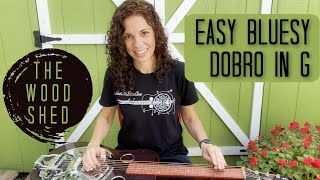 Beginner DOBRO LESSON  G blues Darlin Corey [upl. by Zela483]