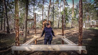 Stelzenhaus Fundament  Outdoor Spielplatz selber bauen [upl. by Suruat234]