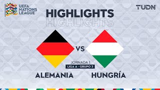 HIGHLIGHTS  Alemania vs Hungría  UEFA Nations League 2024  TUDN [upl. by Lumbard900]