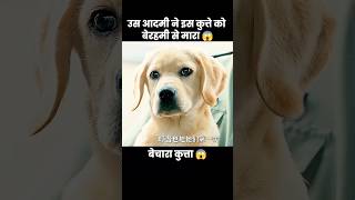 उस आदमी ने इस प्यारे कुत्ते को बेरहमी से मारा 😱  short dog movie [upl. by Danzig]