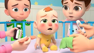 Sick Song  Baby Is Not Feeling Well  Lalafun Nursery Rhymes amp Kids Songs [upl. by Alyhs]