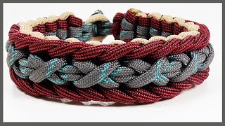 Paracord Bracelet Tutorial quotMarginal X Fallsquot Bracelet Design Without Buckle [upl. by Adlecirg479]