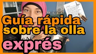 Cómo usar la OLLA EXPRÉS  TIEMPO DE COCCIÓN de cada alimento ⏱🍗🥦 [upl. by Lahsram825]