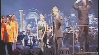 Andrea Bocelli and Sandy live in Belo Horizonte  Brazil quotVivo per Leiquot and quotCon te Partiróquot [upl. by Gerdy]