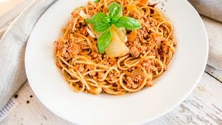 Spaghetti bolognese  wyjątkowy makaron z mięsem [upl. by Renrag997]