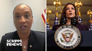 Sen Laphonza Butler speaks with Scripps News on Kamala Harris campaign [upl. by Egni]