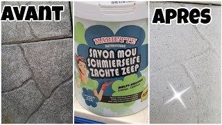 ASTUCE ACTION COMMENT NETTOYAGE SES DALLES NOIRCIES cleanwithme [upl. by Iv]