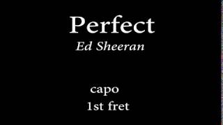 Perfect by Ed sheeran Easy Chords and Lyrics [upl. by Ediva]