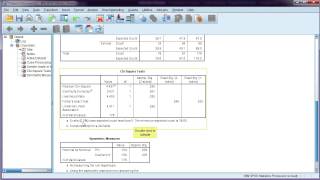 Chisquare test in SPSS  interpretation [upl. by Banyaz]