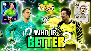 Max VAN DER SAR vs NEUER 🥵👀  REVIEW 🔥  Fc mobile [upl. by Ivar]