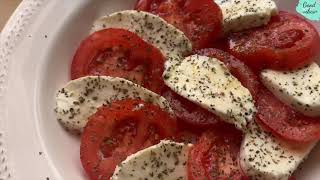 Salade caprese recette italienne  Easy Caprese Salad Recipe  طريقة عمل سلطة كابريزي الإيطالية [upl. by Kjersti]