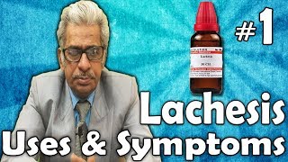 Lachesis Part 1  Uses and Symptoms in Homeopathy by Dr PS Tiwari [upl. by Mairym]