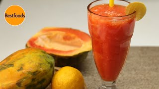 Papaya Juice  Healthy Easy amp Delicious Recipe  Papaya Juice Recipe│Homemade Papaya Juice [upl. by Aydidey]