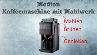 Medion Kaffeemaschine im Test Integriertes Mahlwerk und Dauerfilter [upl. by Htaras]