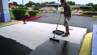 Sealing concrete with tinted sealer [upl. by Armin]