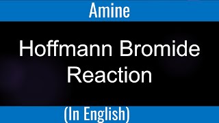 Hoffmann Bromide Reaction I Amine I Organic Chemistry I Steriochemistry [upl. by Nallad]