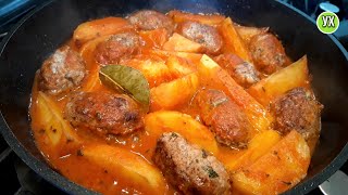 Готовлю ВКУСНЫЙ ужин в сковороде из КАРТОФЕЛЯ и ФАРША [upl. by Lraep491]