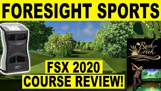 Foresight Sports Golf Simulator Course Review  Rush Creek GCQuad [upl. by Rebmit328]