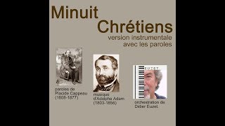 Minuit Chrétiens version instrumentale avec paroles [upl. by Arrik]