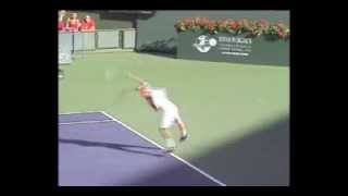 Andy Roddick Serve in Slow Motion [upl. by Eahsat]