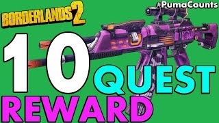 Top 10 Best Quest and Mission Reward Guns and Weapons in Borderlands 2 PumaCounts [upl. by Yevol]