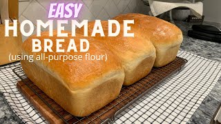 HOW TO MAKE BREAD  STEP BY STEP INSTRUCTIONS  USING ALLPURPOSE FLOUR [upl. by Demha]