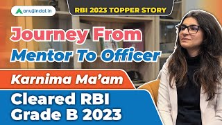 RBI Grade B Topper Interview  Karnima Arora  RBI 2023 How to Crack RBI Grade B 2024  Anuj Jindal [upl. by Ibson]