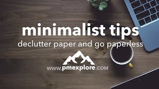 Declutter Paper and Go Paperless 🙌 👍  minimalist tips [upl. by Kolivas]