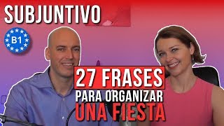 27 frases para organizar una fiesta de Navidad B1  subjuntivo español [upl. by Ydniahs]