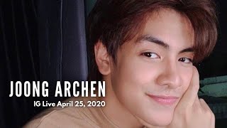 JOONG ARCHEN AYDIN IG Live  April 25 2020 [upl. by Ecnarepmet]