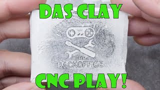 CNC Milling Das modelling clay [upl. by Dole]