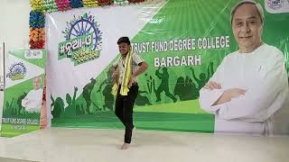 Student of T F College Bargarh performing Sambalpuri Dance during the NuaO cultural program [upl. by Kremer]