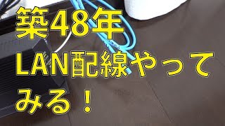 築48年リフォームして住んでみた！LAN配線が不十分でしたので自分で使いやすいように加工してみました。 [upl. by Elleinwad]