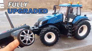 Fully Upgraded Maisto 116 Scale New Holland Tractor  First Drive [upl. by Refinej767]