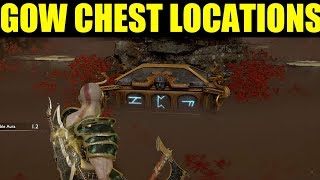 How To Open All Of The Chest In Niflheim ivaldis Workshop Hidden Chest God Of War Ps4 [upl. by Durman]