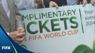 Free FIFA World Cup tickets for excited workers [upl. by Uase]