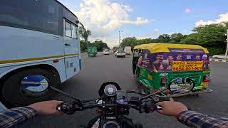 Vlog 147  Krishna Nagar Metro Station to Rithala Metro Station  Bike travel video [upl. by Norrej]