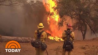 Firefighters Battling California Wildfires Face Hardships Of Their Own  TODAY [upl. by Nalo]