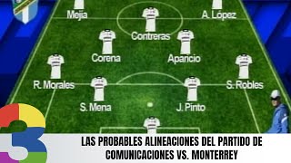 Las probables alineaciones del partido de Comunicaciones vs Monterrey [upl. by Chun39]