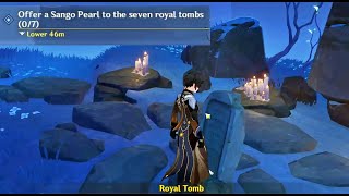 Offer a Sango Pearl to the seven royal tombs 07  Genshin [upl. by Eneles]