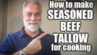 Carnivore life How to make seasoned beef tallow for cooking [upl. by Karlene]