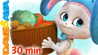 🥬 Oh John the Rabbit  Dave and Ava Nursery Rhymes  Kids Songs 🥬 [upl. by Malinin368]