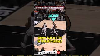 CLUTCH Wemby had a BLOCK PARTY in OVERTIME⏰️👽 [upl. by Bick]