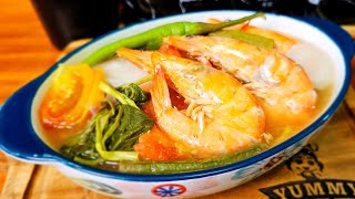 How to Cook Sinigang na Hipon  Easy Shrimp Tamarind Soup Recipe [upl. by Bunny178]