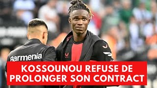 Odilon Kossounou Ne Veut Pas Prolonger son Contract avec Bayer Leverkusen [upl. by Aztirak]