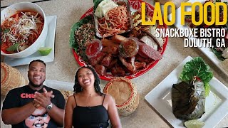 AMAZING LAO FOOD  FOOD IS BAE  SNACKBOXE BISTRO  STREET FOOD [upl. by Edsel21]