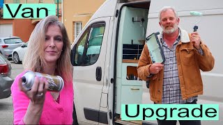 Upgrading our van after 3 years of full time vanlife Featuring ameinavan [upl. by Dari903]